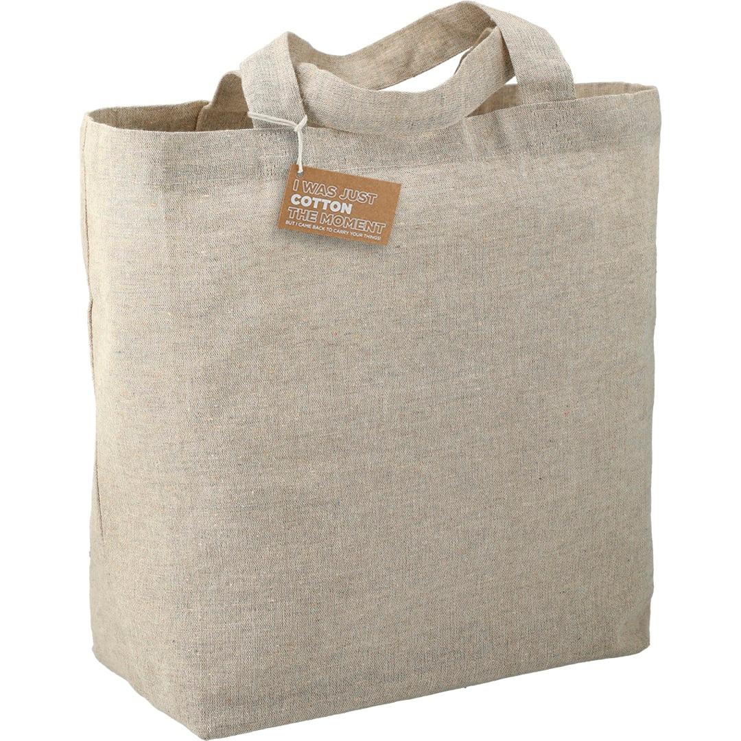 Recycled 5oz cotton twill grocery tote Blue miniatura 17