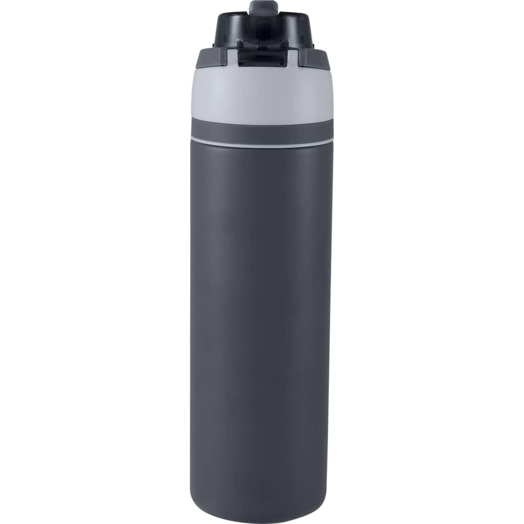 Elvin 28oz recycled stainless flip straw bottle Black miniatura 26