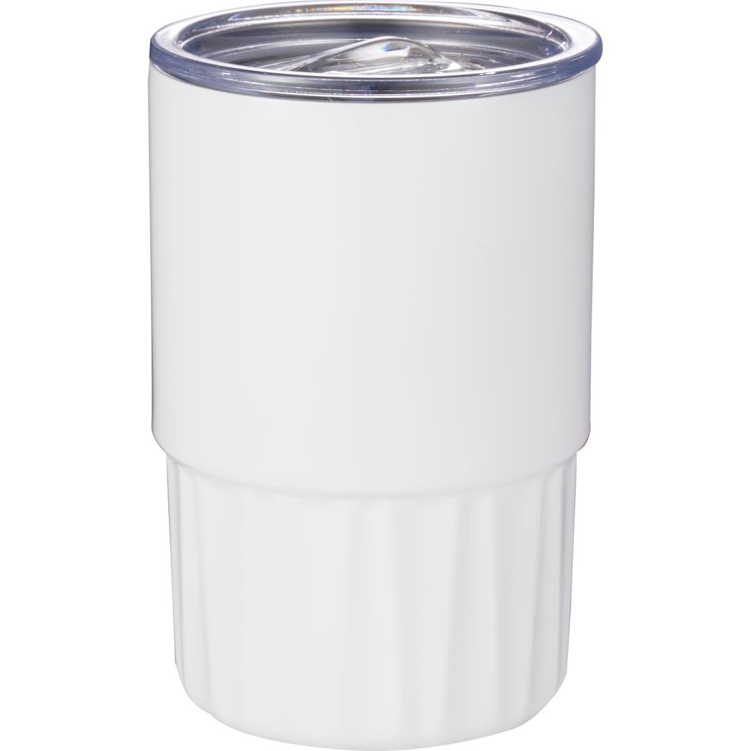 Elite geometry recycled stainless tumbler 16oz White miniatura 9