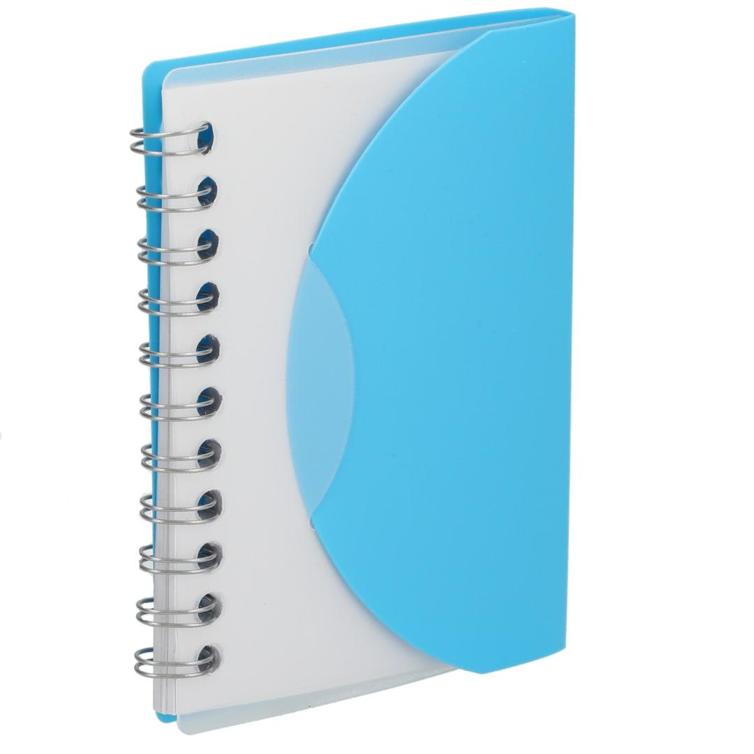 Fsc® recycled 3.4 x 4.5 post spiral notebook Blue miniatura 3