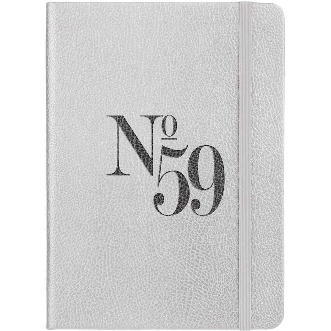 5 X 7 fsc® recycled pebble hard bound journal Black miniatura 22