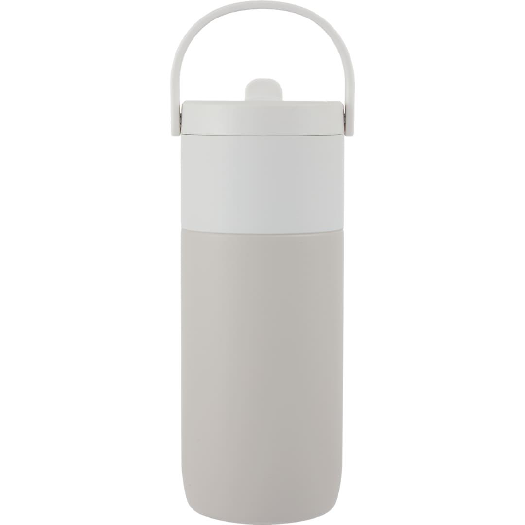 Roots ceramic lined travel tumbler w/ straw 20oz Cream miniatura 8