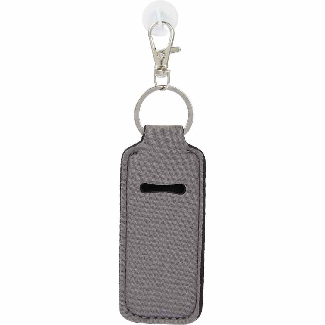 Bottle charm w/ neoprene chapstick holder Black miniatura 17