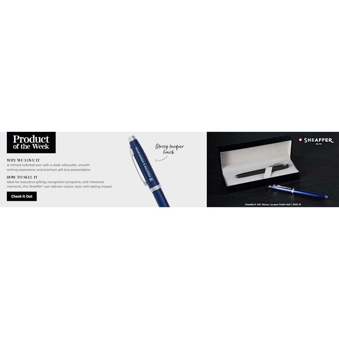 Sheaffer® 100 glossy lacquer roller ball Black miniatura 6