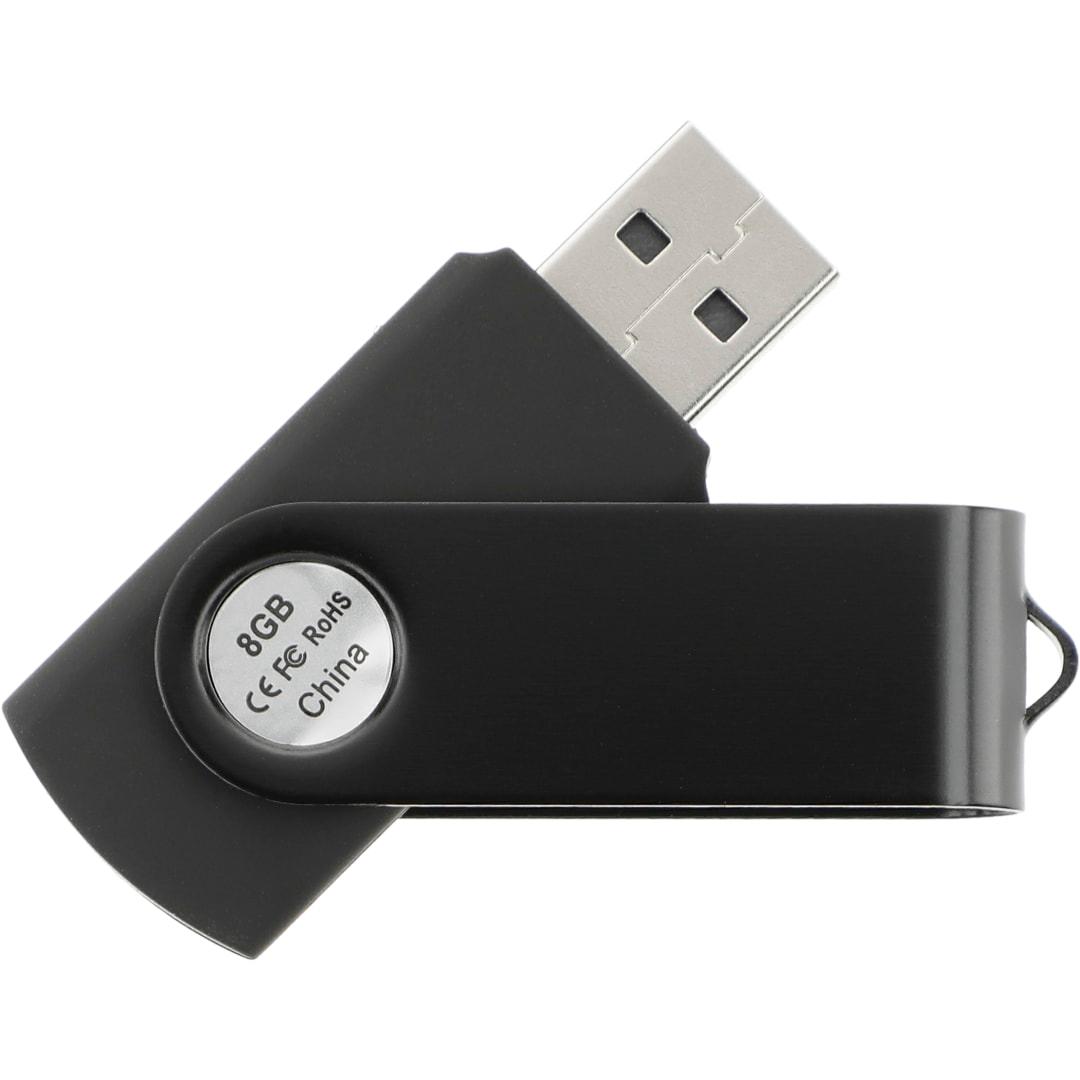 Rotate 2tone flash drive 8gb Blue miniatura 4