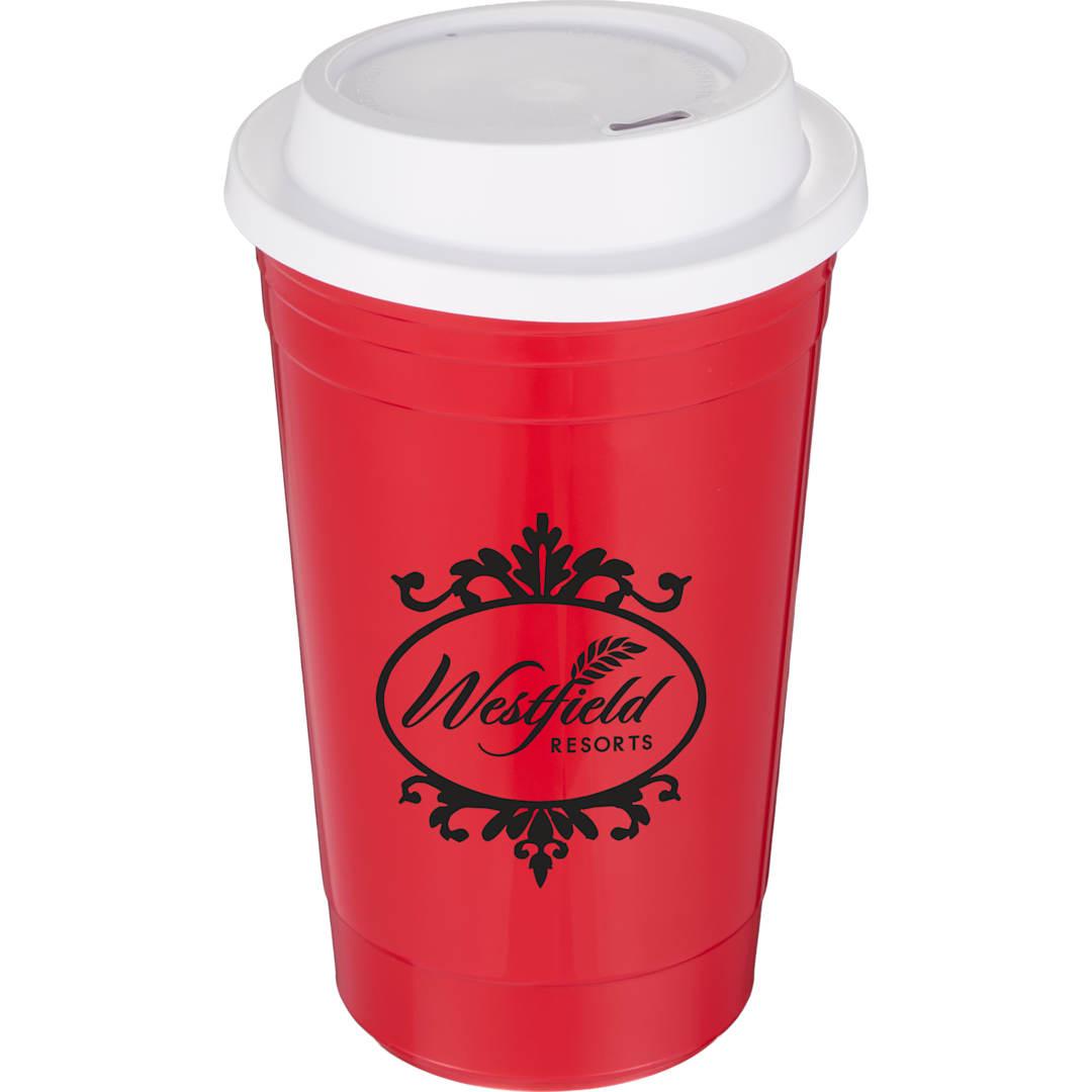 The traveler insulated cup 16 oz. w/ lid Black miniatura 20