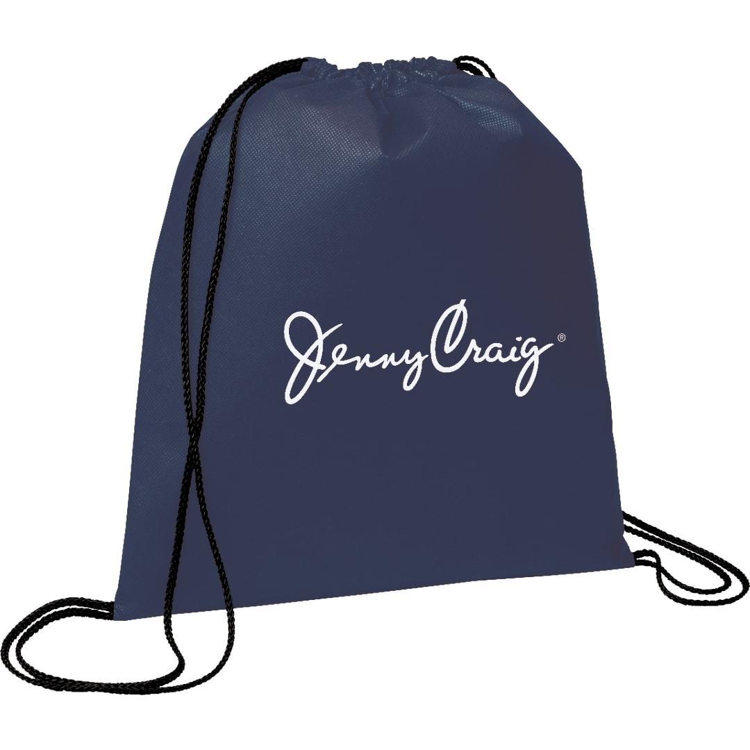 Evergreen non-woven drawstring bag Black miniatura 15