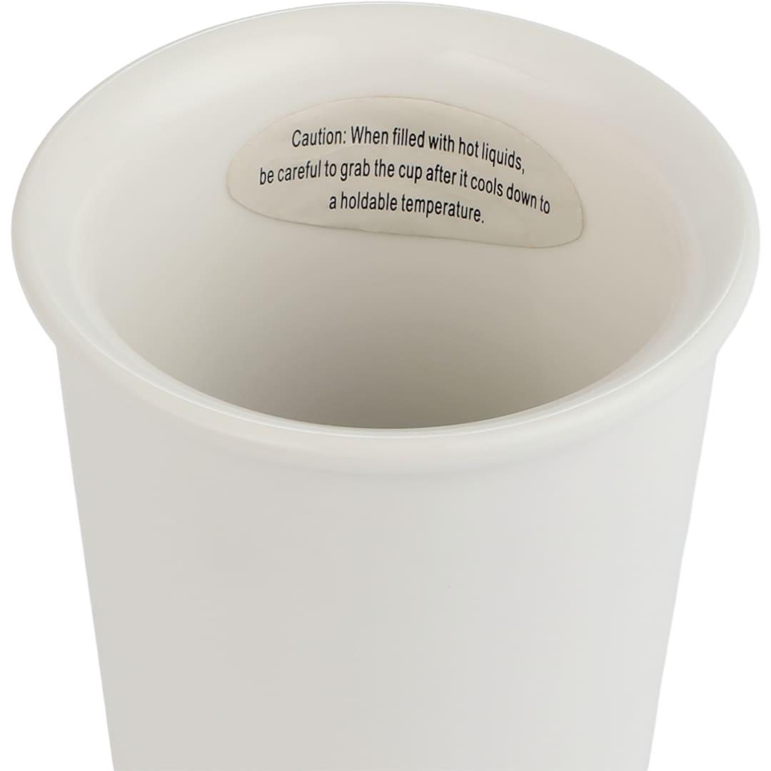 Im not a paper cup 10oz ceramic tumbler w/ lid Black miniatura 14