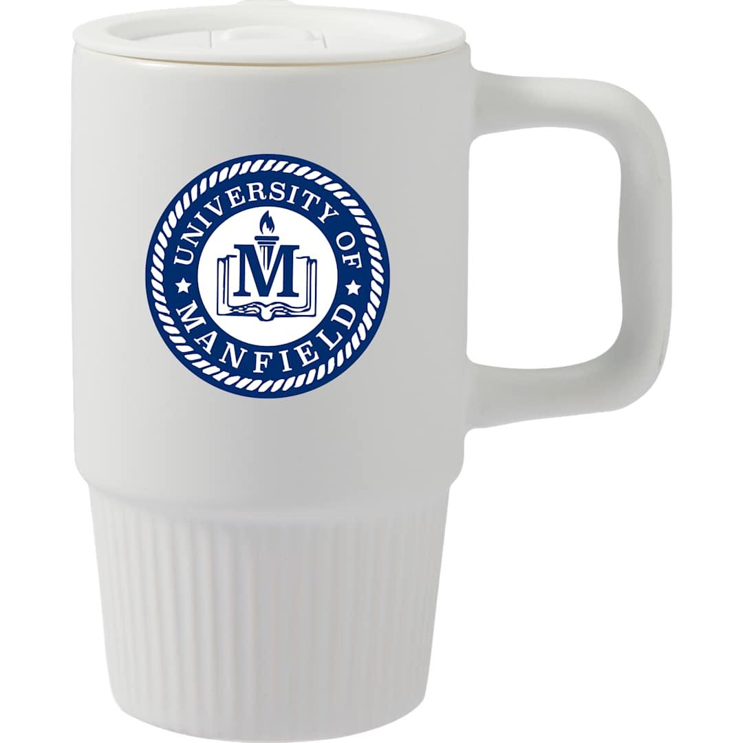 Camden 13oz ceramic mug w/ lid Black miniatura 37