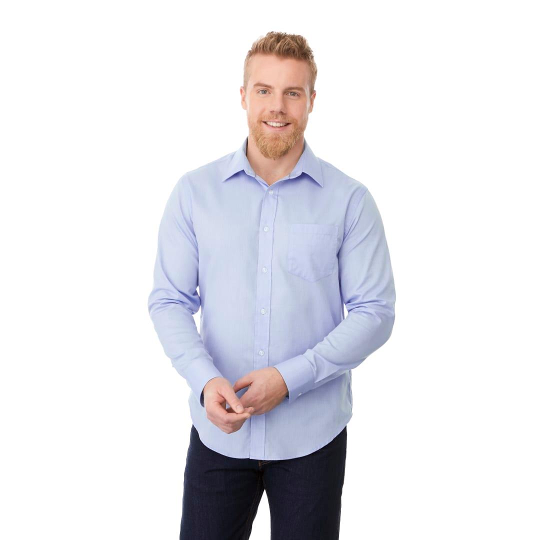 Mens pierce long sleeve shirt White miniatura 8