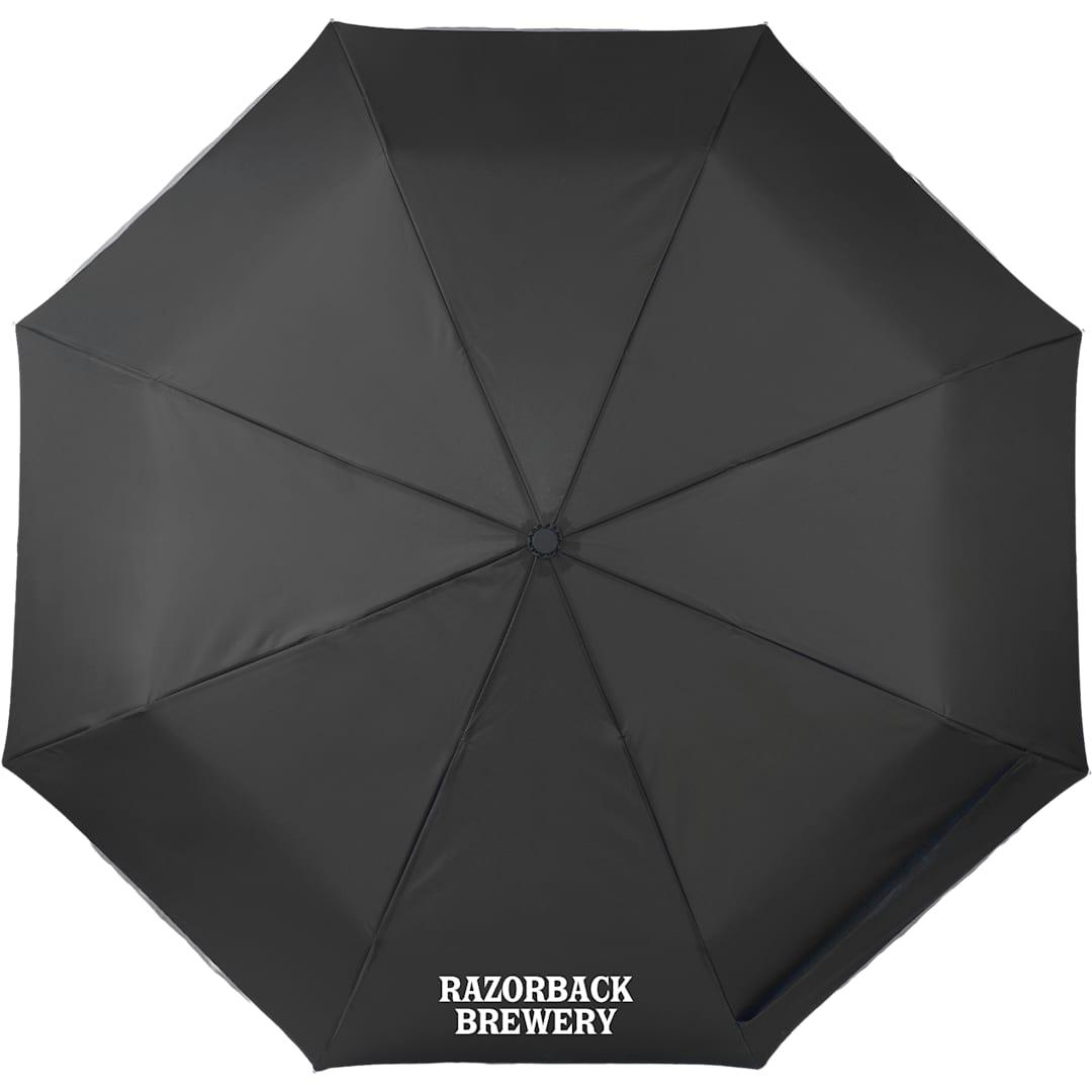 48 Rpet umbrella w/ reflective trim Black miniatura 9