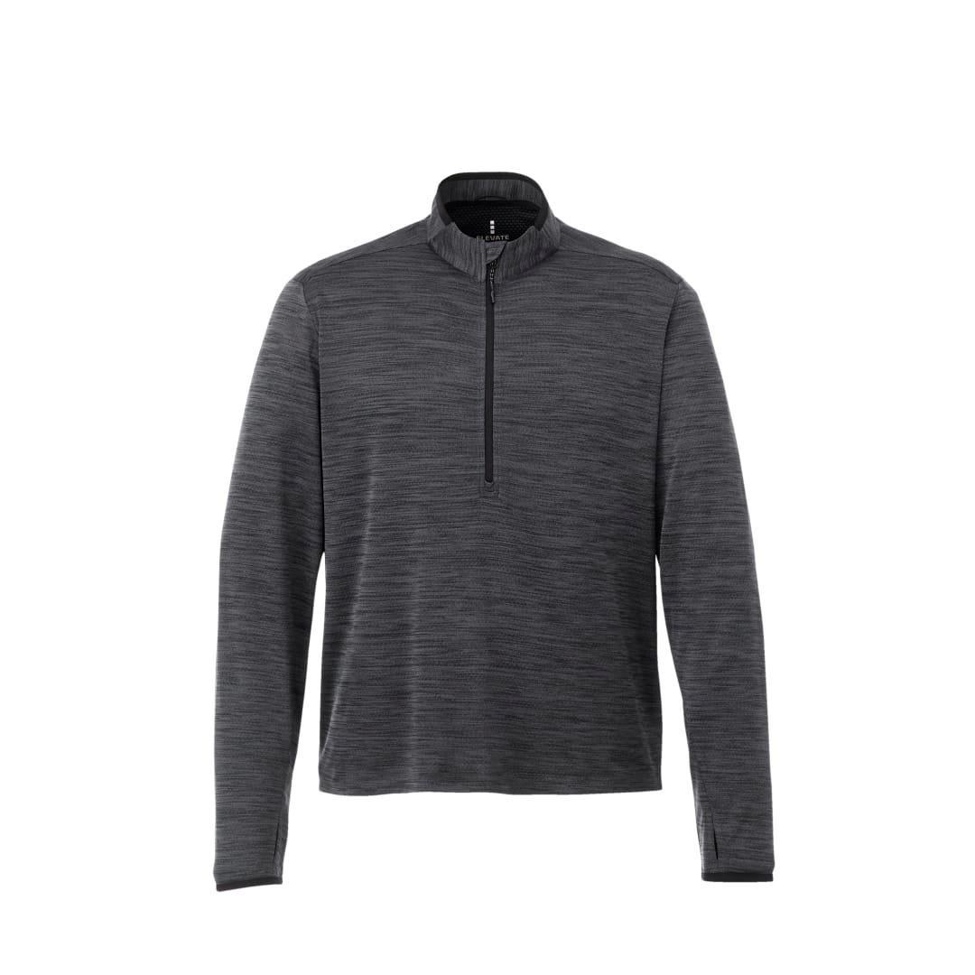 Mens mather knit half zip Dark Gray miniatura 6