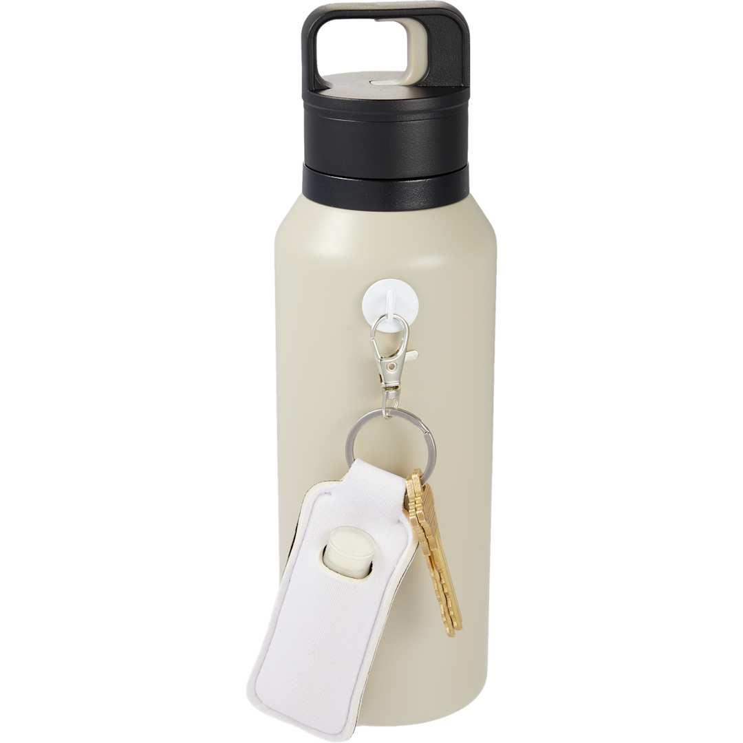 Bottle charm w/ neoprene chapstick holder Black miniatura 46