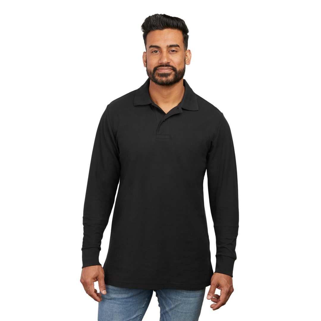Palo long sleeve 100% cotton pique polo - mens Navy Blue miniatura 18