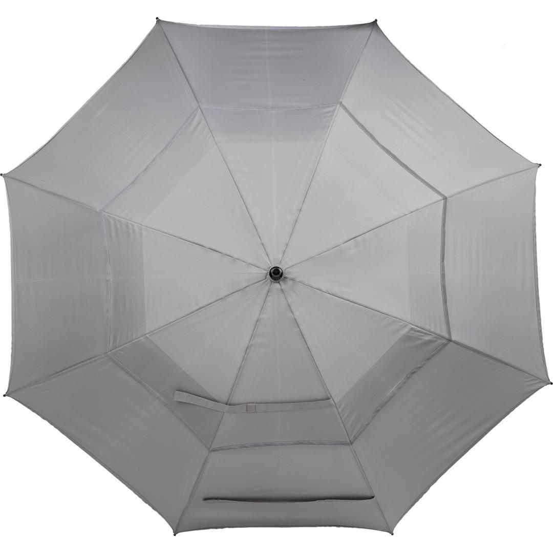 62 Rpet golf umbrella w/ reflective trim Black miniatura 22