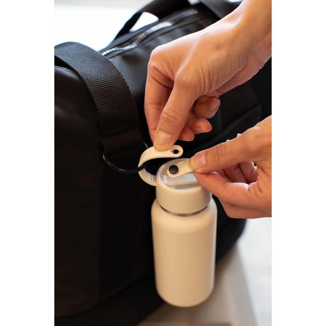 Mini thor recycled vacuum insulated bottle 8oz Black front