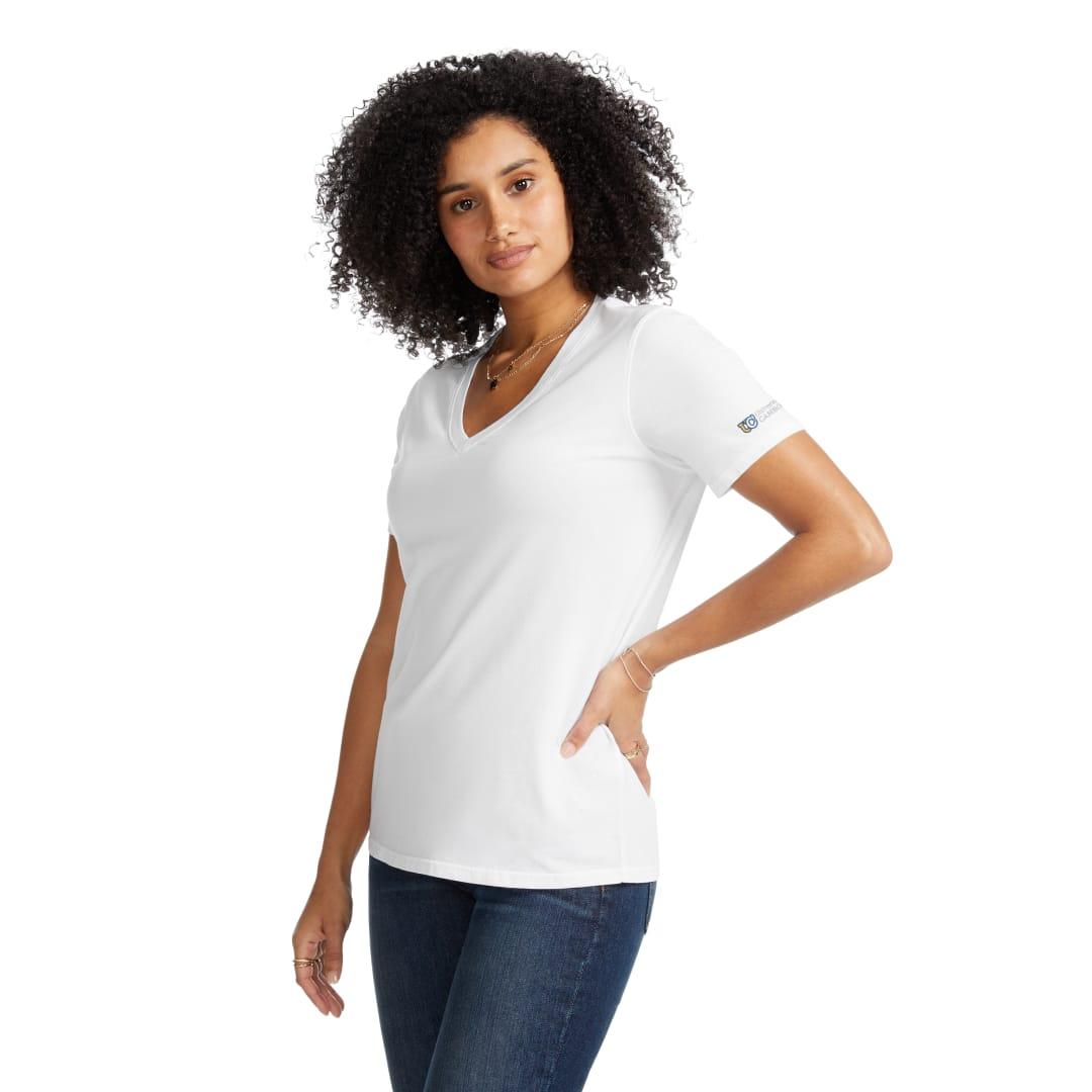 American giant classic cotton v-neck t - womens White miniatura 7