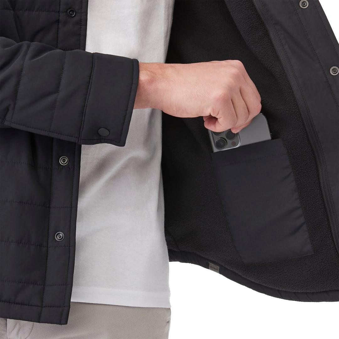 Mens porter eco insulated shacket Navy Blue miniatura 11