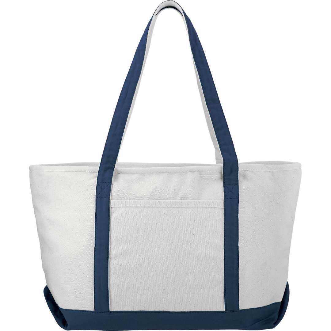 Baltic 18oz cotton canvas zippered tote Black miniatura 3