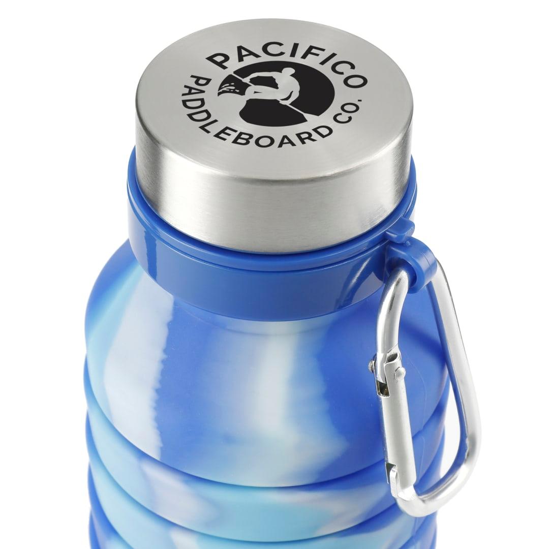 Zigoo silicone collapsible bottle 18oz - tie dye Sky Blue miniatura 9