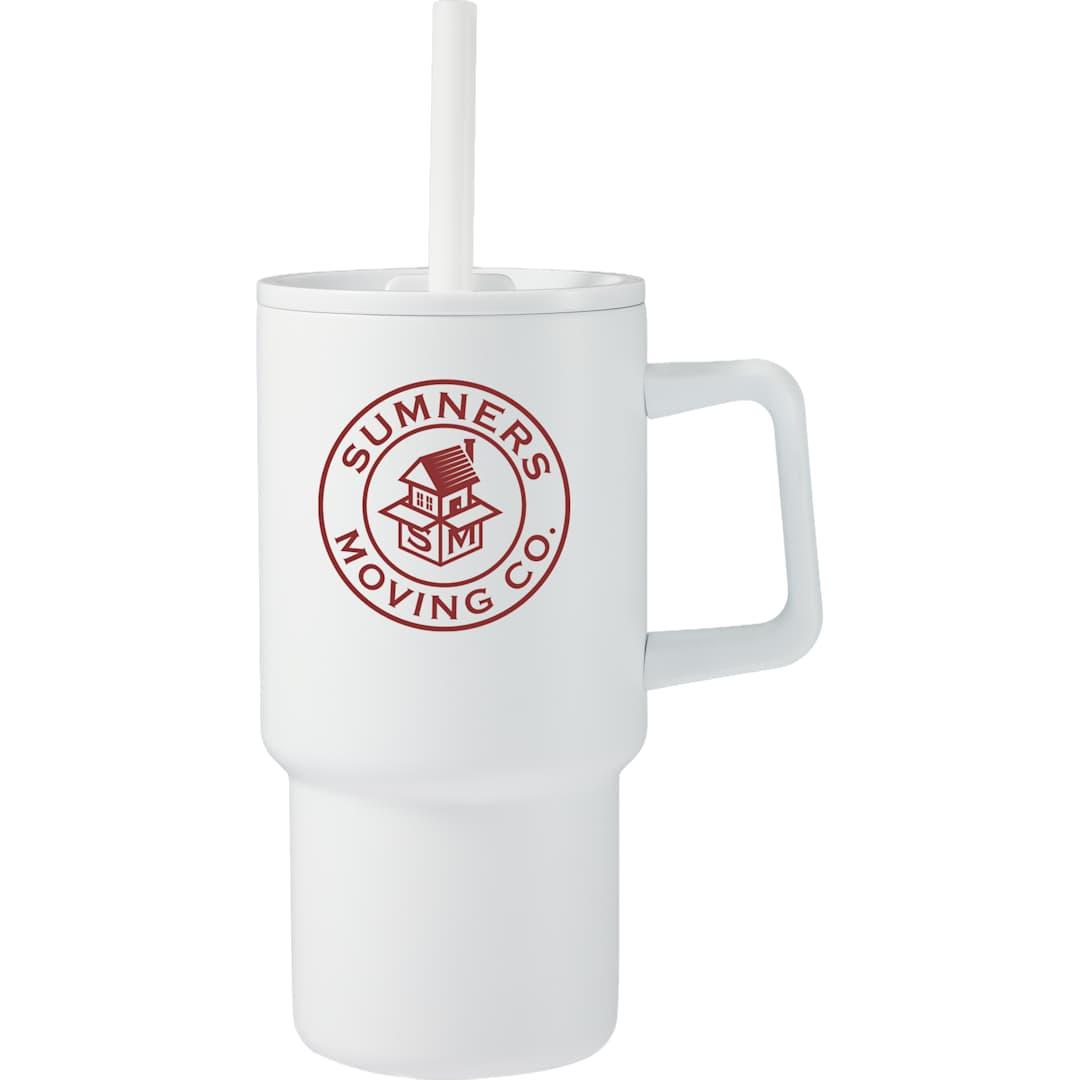 Summit 18oz recycled vacuum insulated mug w/ straw Black miniatura 33