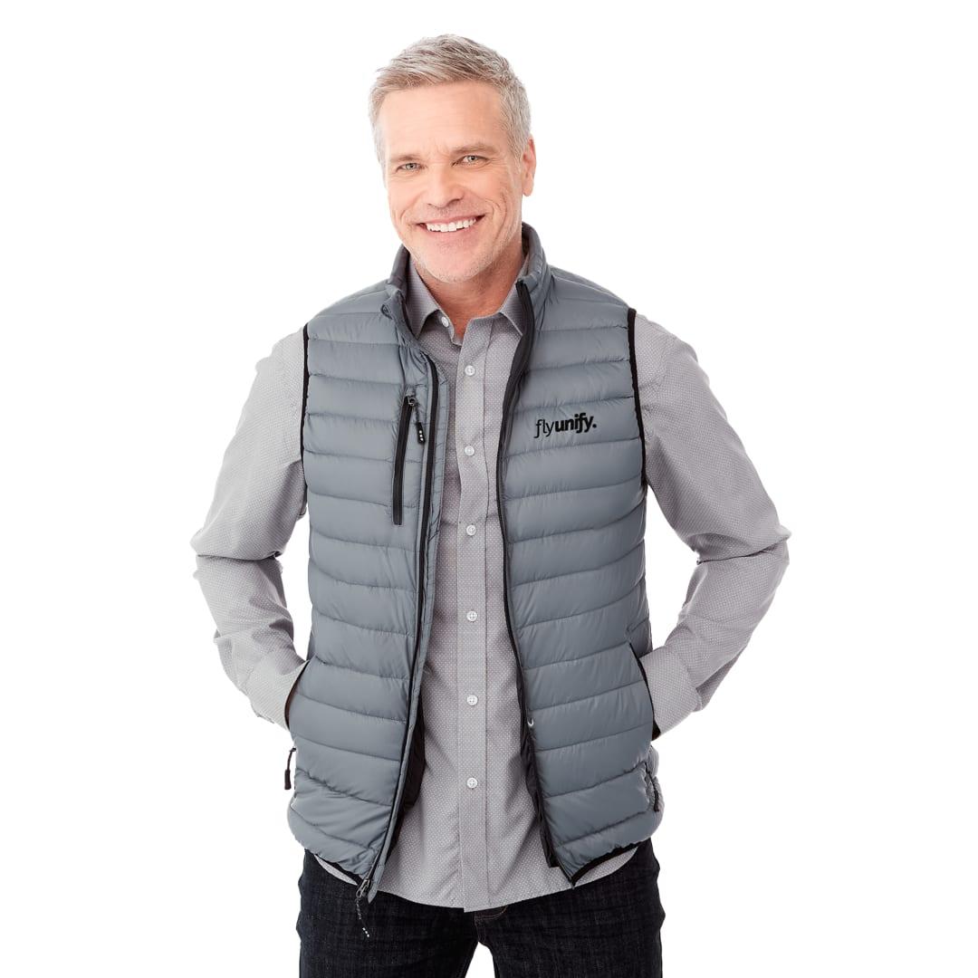 Mens whistler light down vest Black miniatura 14