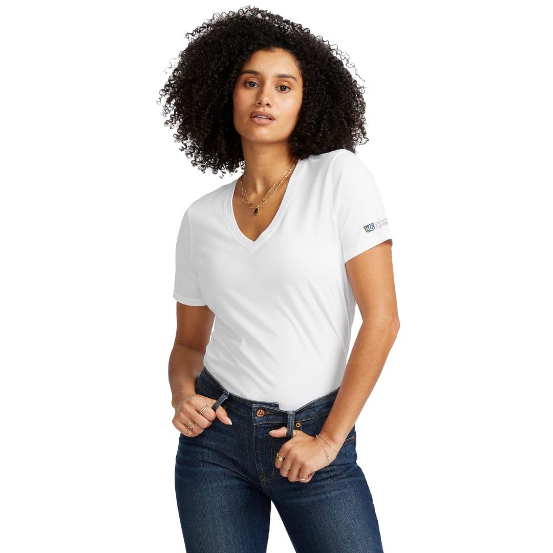 American giant classic cotton v-neck t - womens White miniatura 9