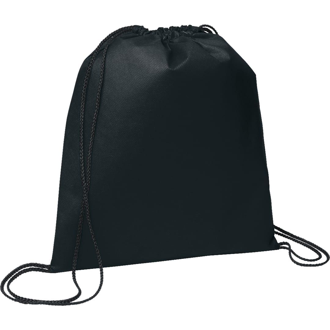 Evergreen non-woven drawstring bag Black miniatura 2