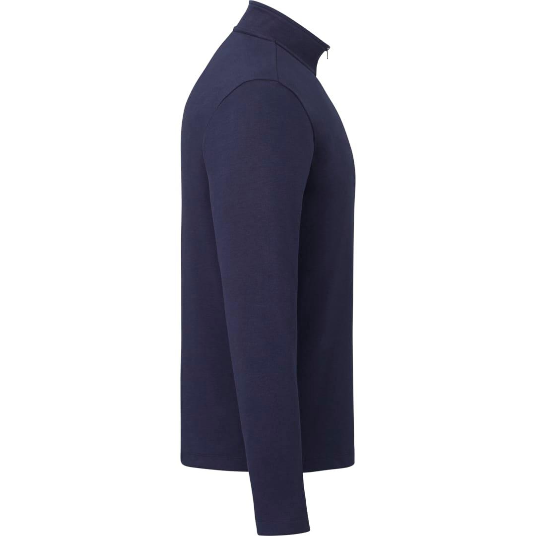 Mens rigi eco knit quarter zip Navy Blue miniatura 5