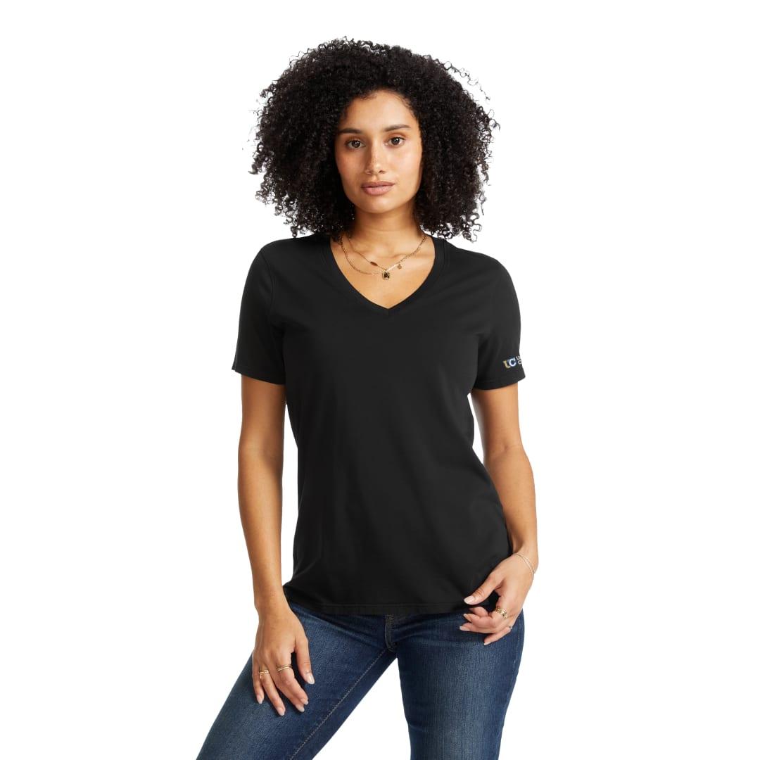 American giant classic cotton v-neck t - womens White miniatura 26