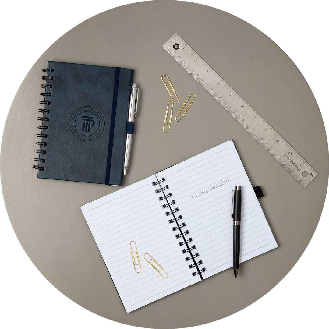 5 X 7 fsc® recycled morano spiral journal Navy Blue miniatura 14