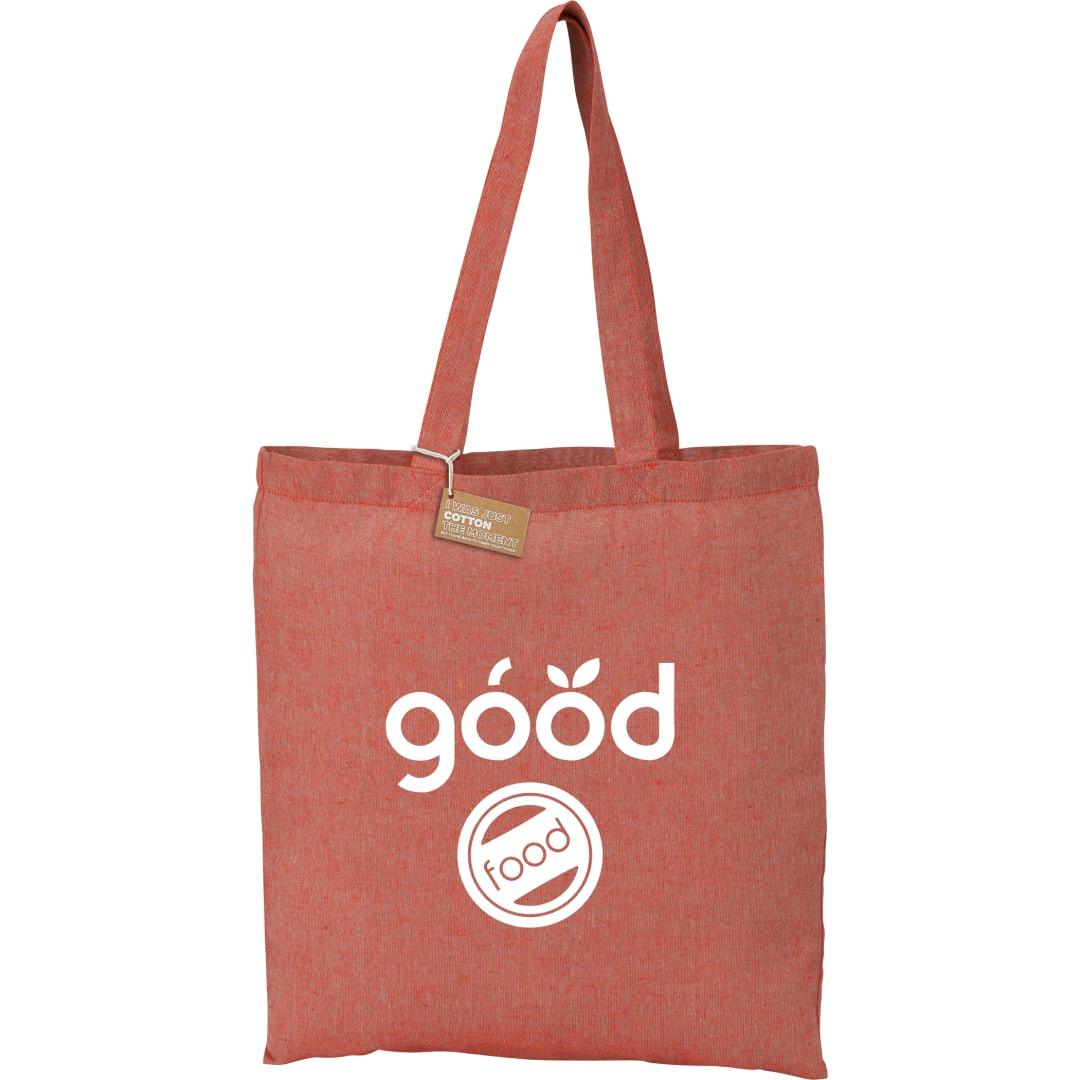Recycled 5oz cotton twill tote Red miniatura 22