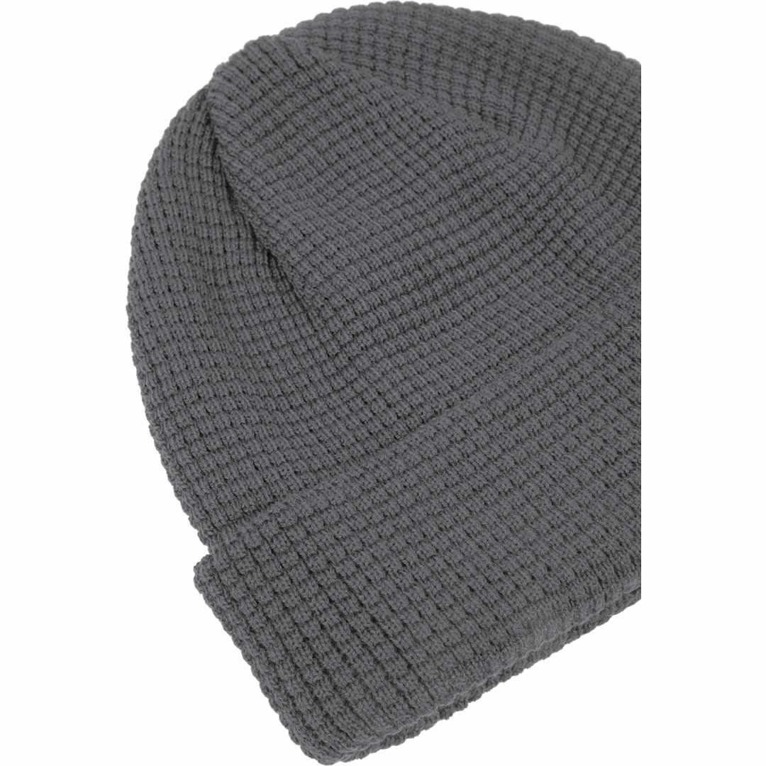 Recycled waffle beanie - unisex Blue miniatura 5