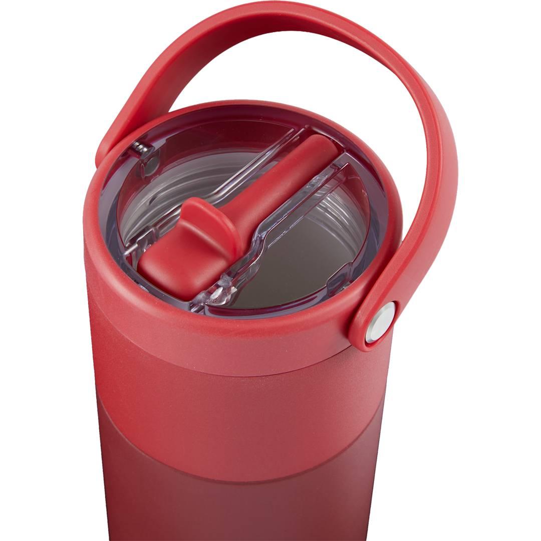 Roots ceramic lined travel tumbler w/ straw 20oz Cream miniatura 25