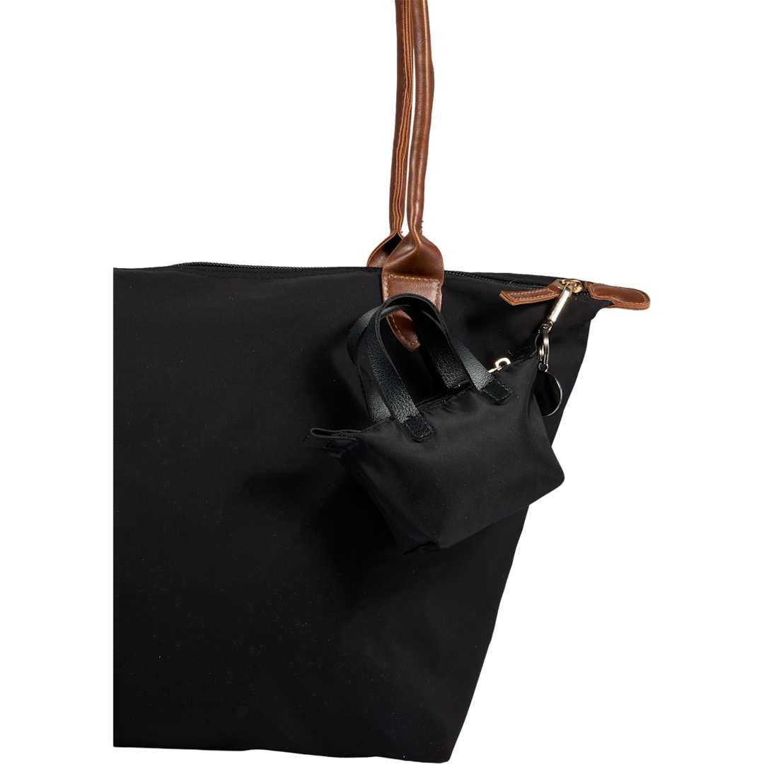 Mini fontaine tote charm Black thumbnail 3