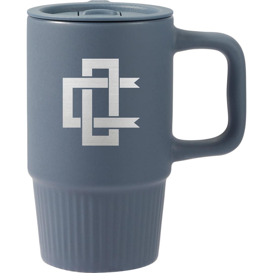 Camden 13oz ceramic mug w/ lid Black miniatura 19