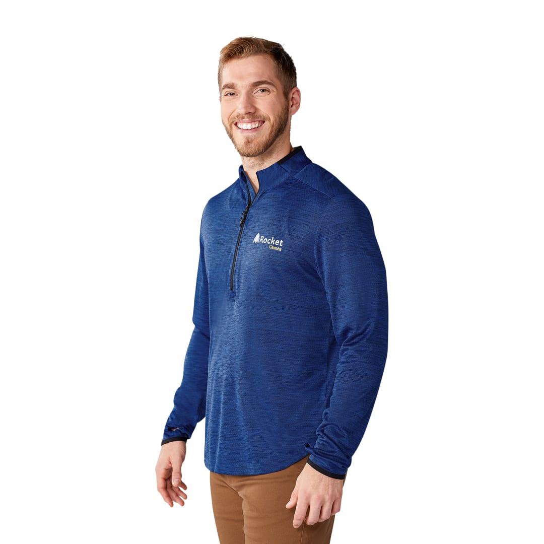 Mens mather knit half zip Dark Gray miniatura 11