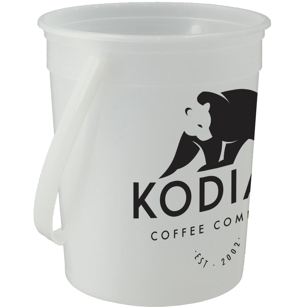 32Oz pail with handle Clear miniatura 5