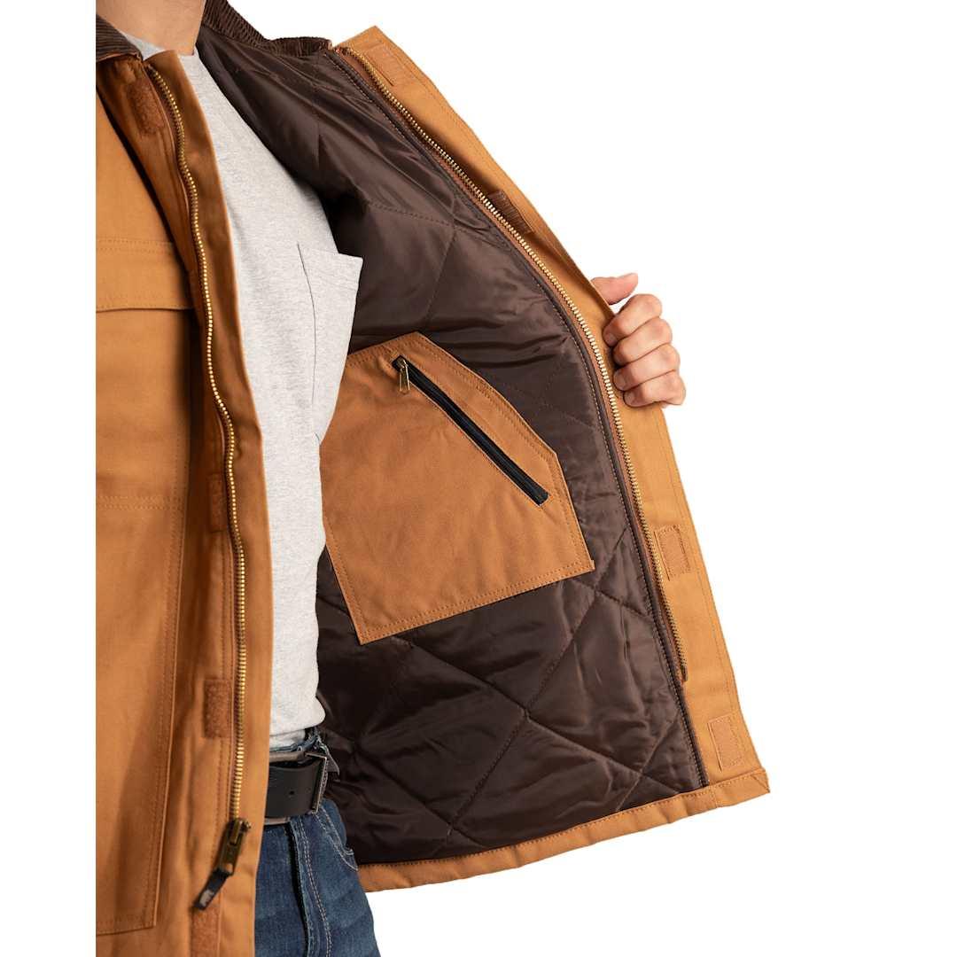 Berne heritage duck chore coat Black front