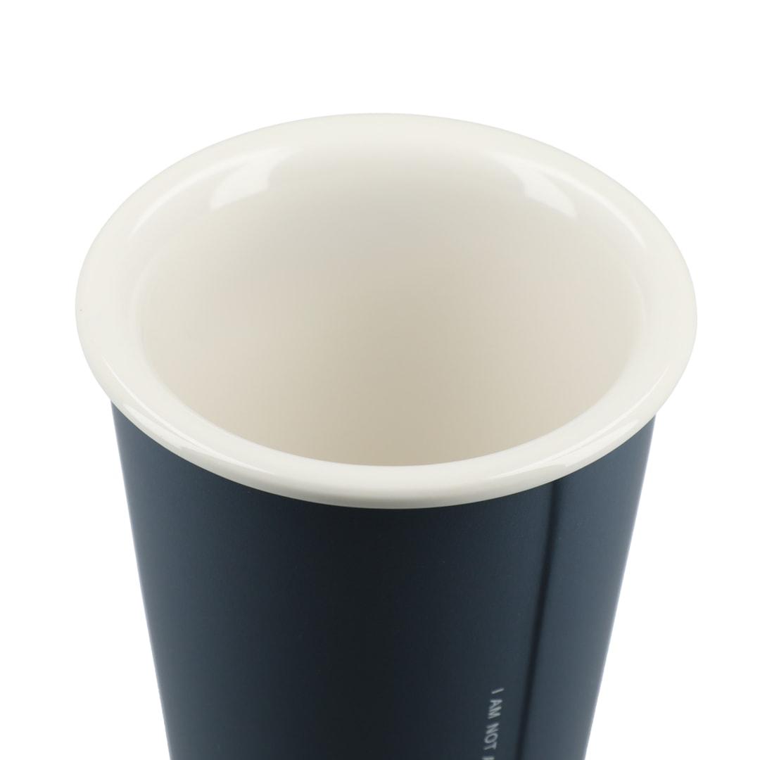 Im not a paper cup 10oz ceramic tumbler Black miniatura 14