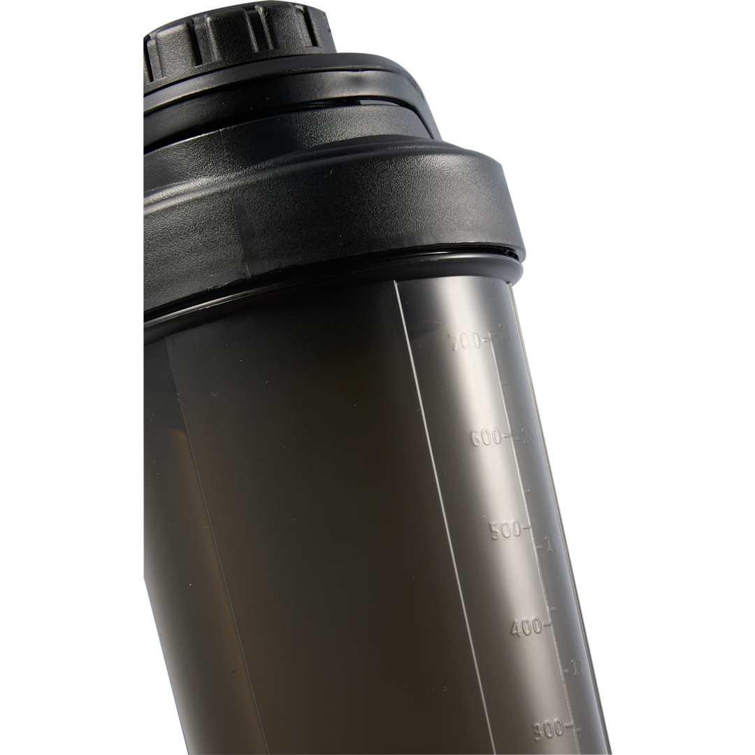 Buddy 24oz recycled protein shaker bottle Clear front