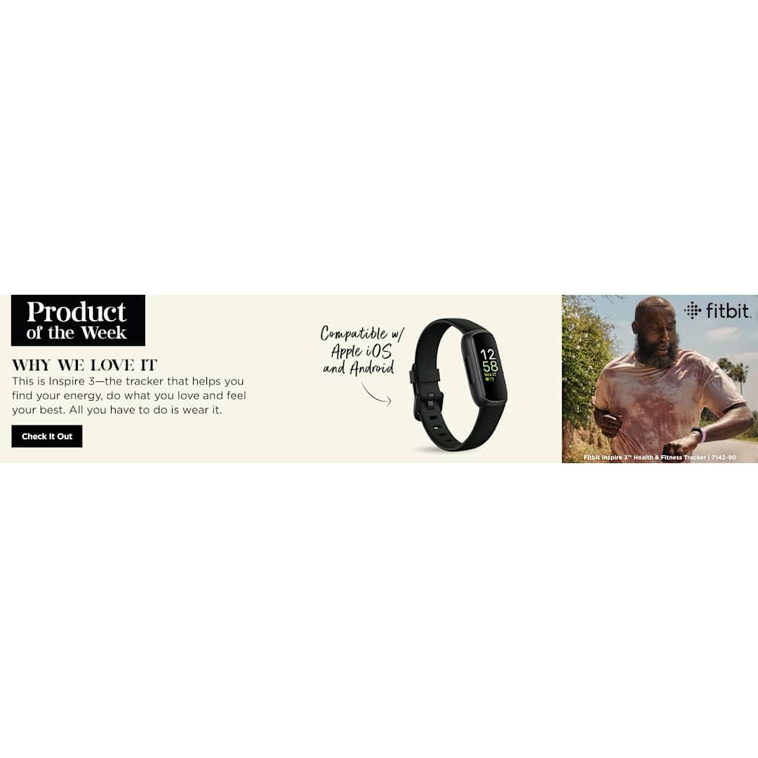 Fitbit inspire 3 Black front