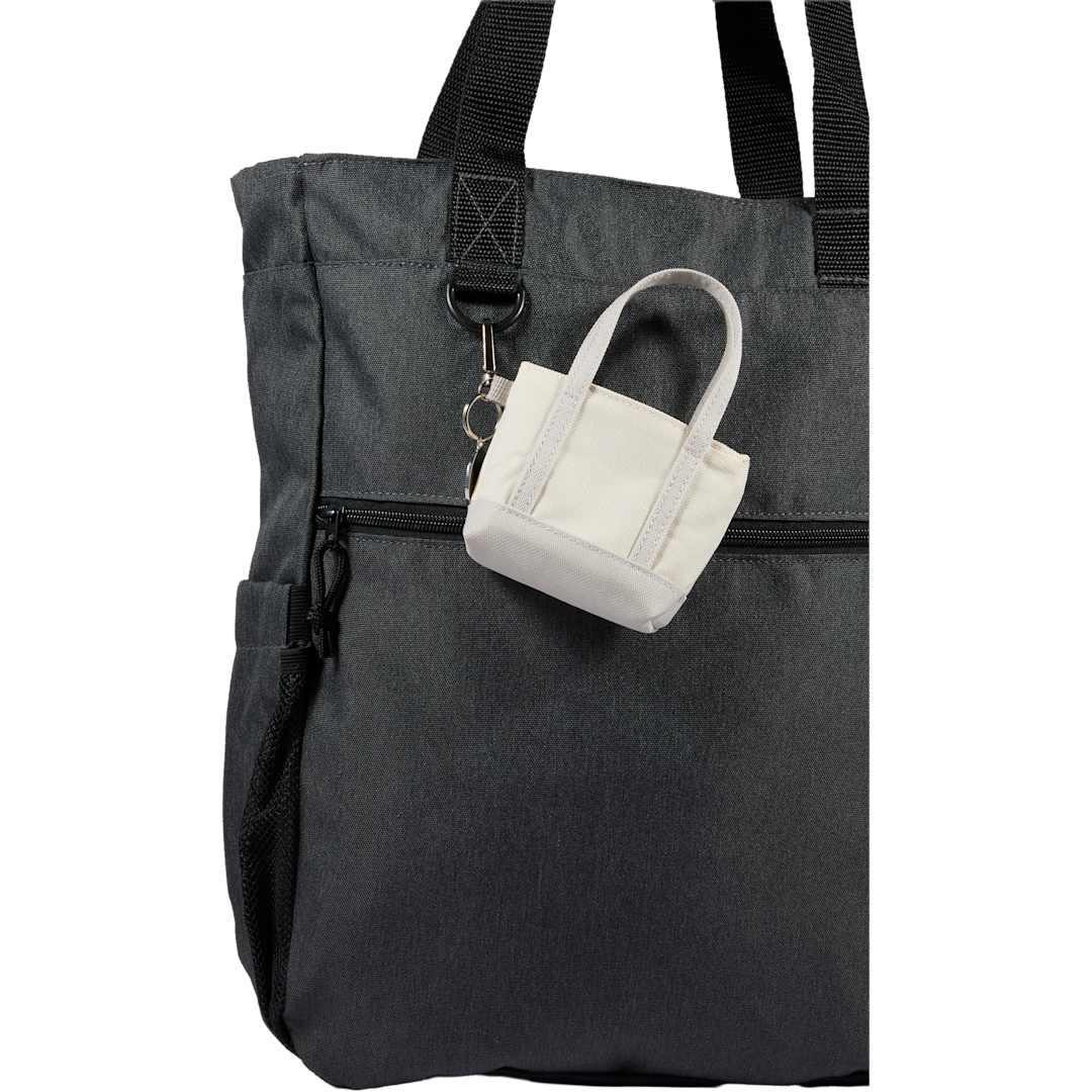 Mini tote bag charm Black miniatura 12