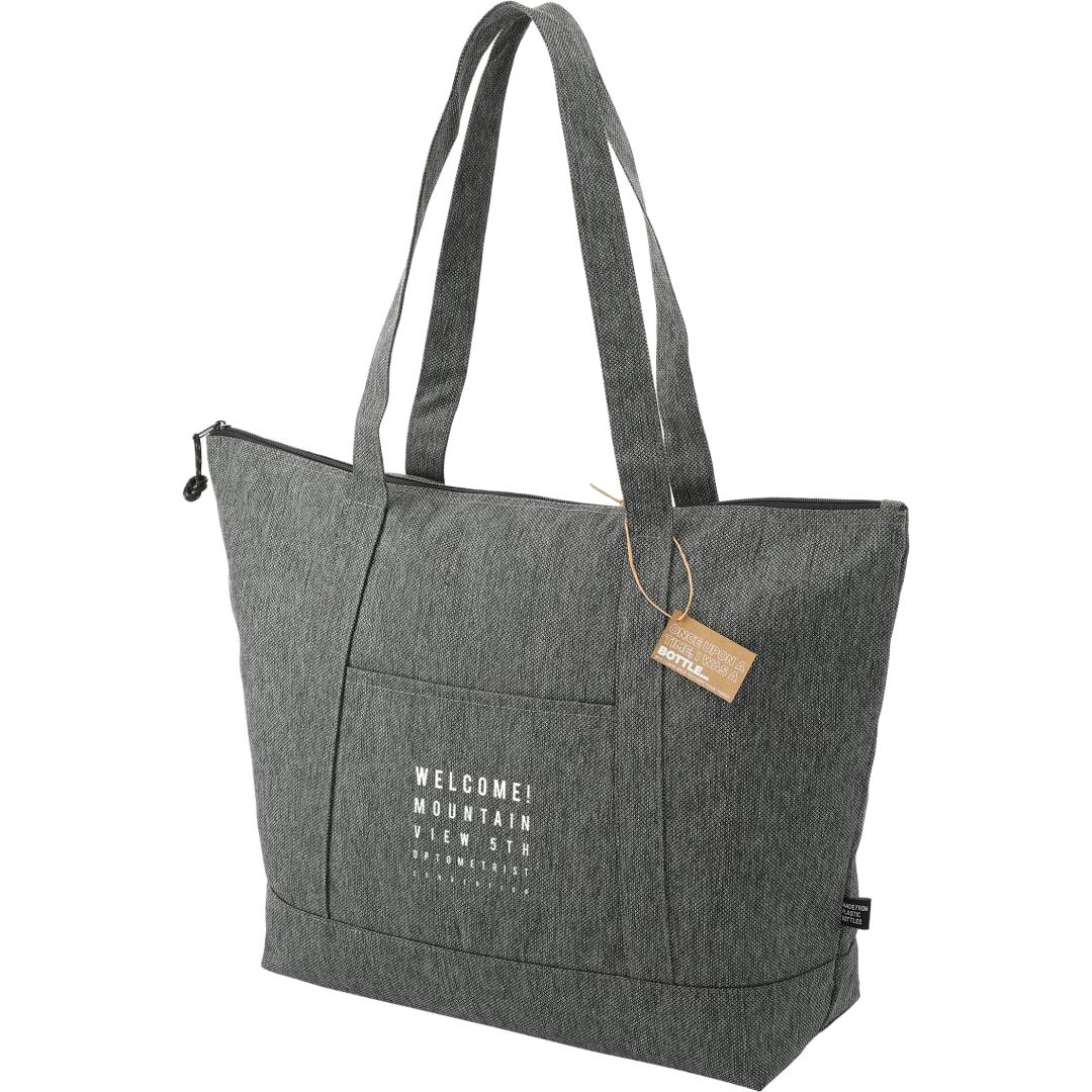 Vila recycled zippered tote Graphite miniatura 7