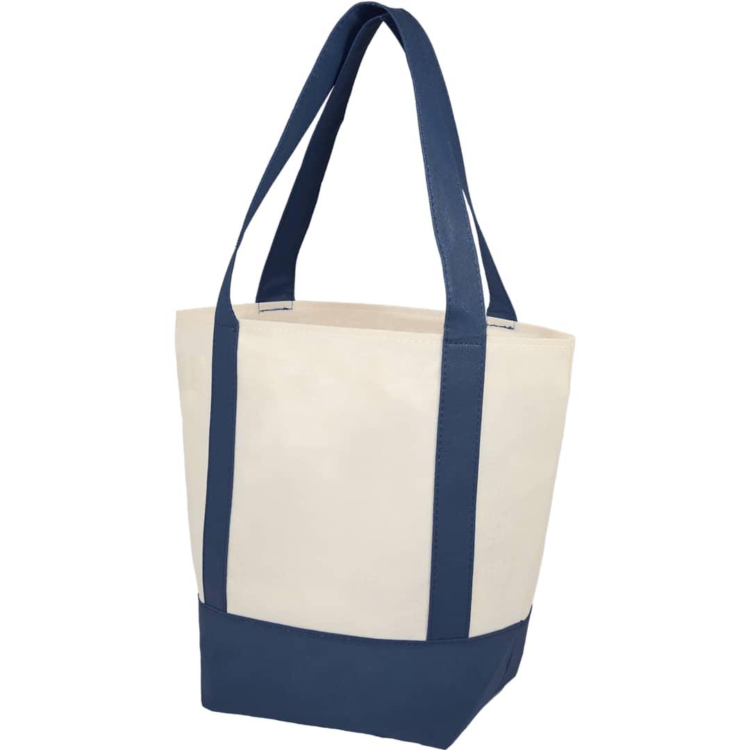 Lighthouse mini non-woven tote Black front