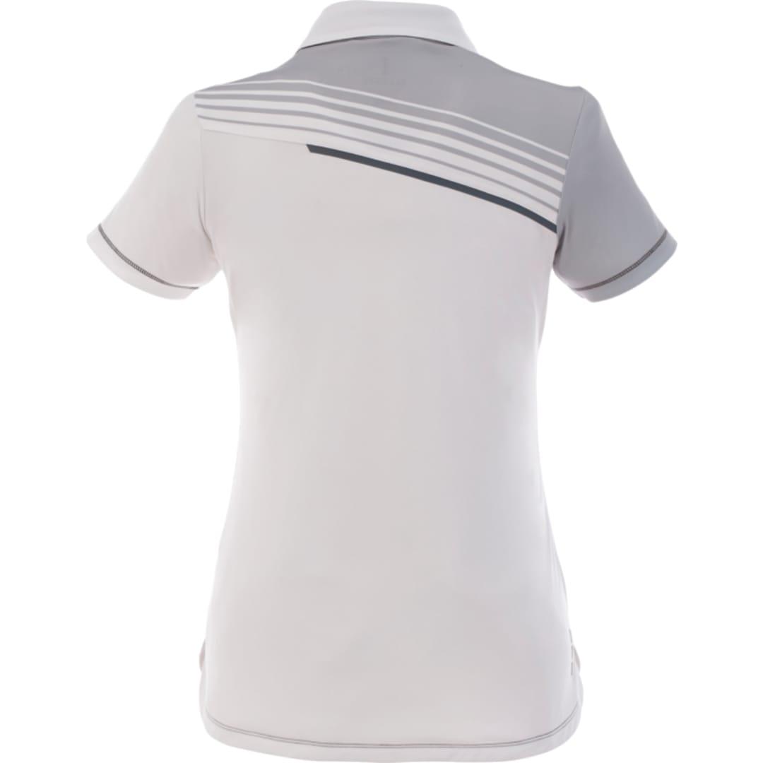 Womens prater short sleeve polo White miniatura 3