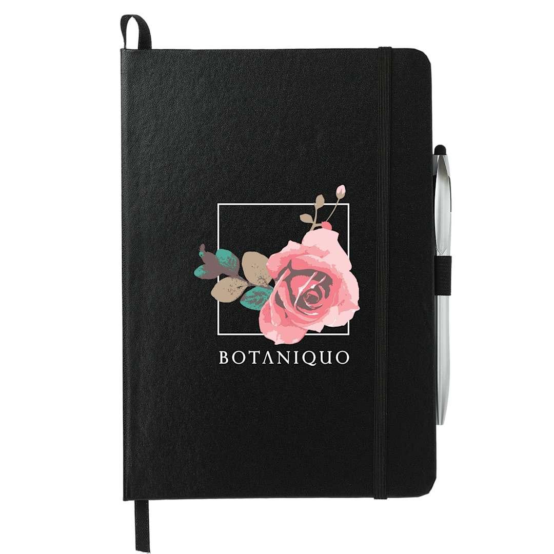 Fsc® mix 6 x 8.5 crown journal with pen-stylus Black miniatura 3