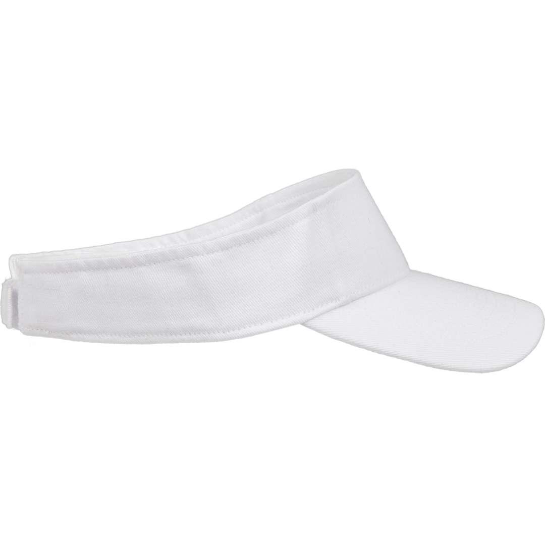 Recycled cotton twill visor - unisex White miniatura 9