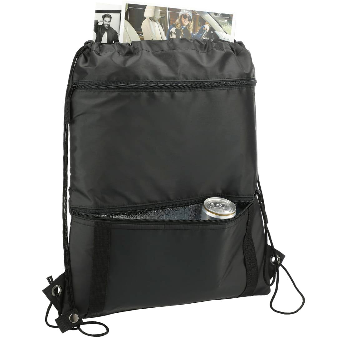 Adventure insulated drawstring Black miniatura 3