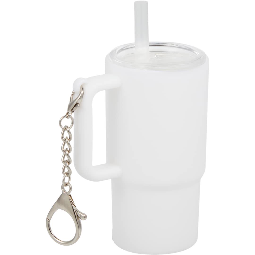 Shot glass tumbler w/ keychain 4oz Black miniatura 62